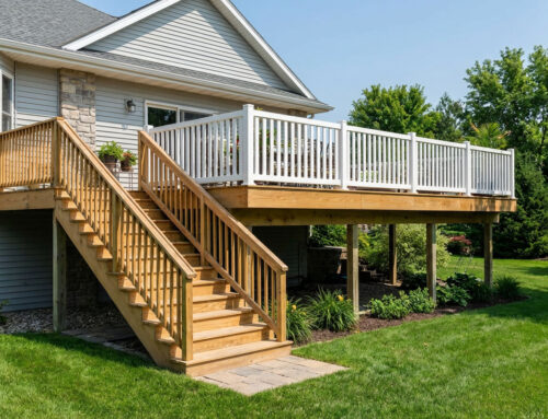 Multi-Level Wooden Deck – Luxury Outdoor Living at Its Finest