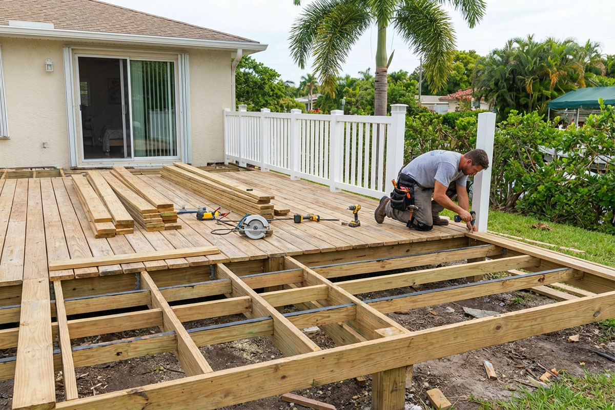 Licensed Wooden Deck Builder in Broward County, Florida